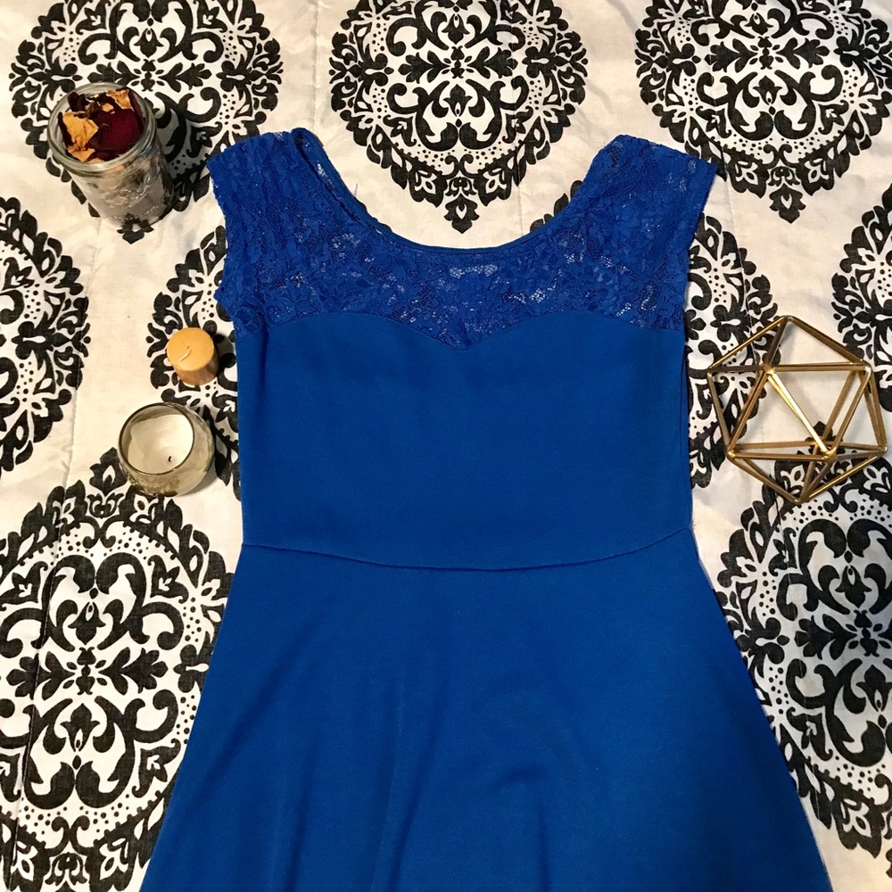 Blue, Off the Shoulder Dress 🦋